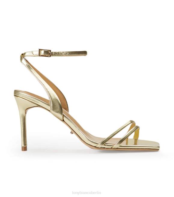 Stöckelschuhe| de Tony Bianco Frauen Camelia-Absätze Gold-Nappa-Metallic 4624198